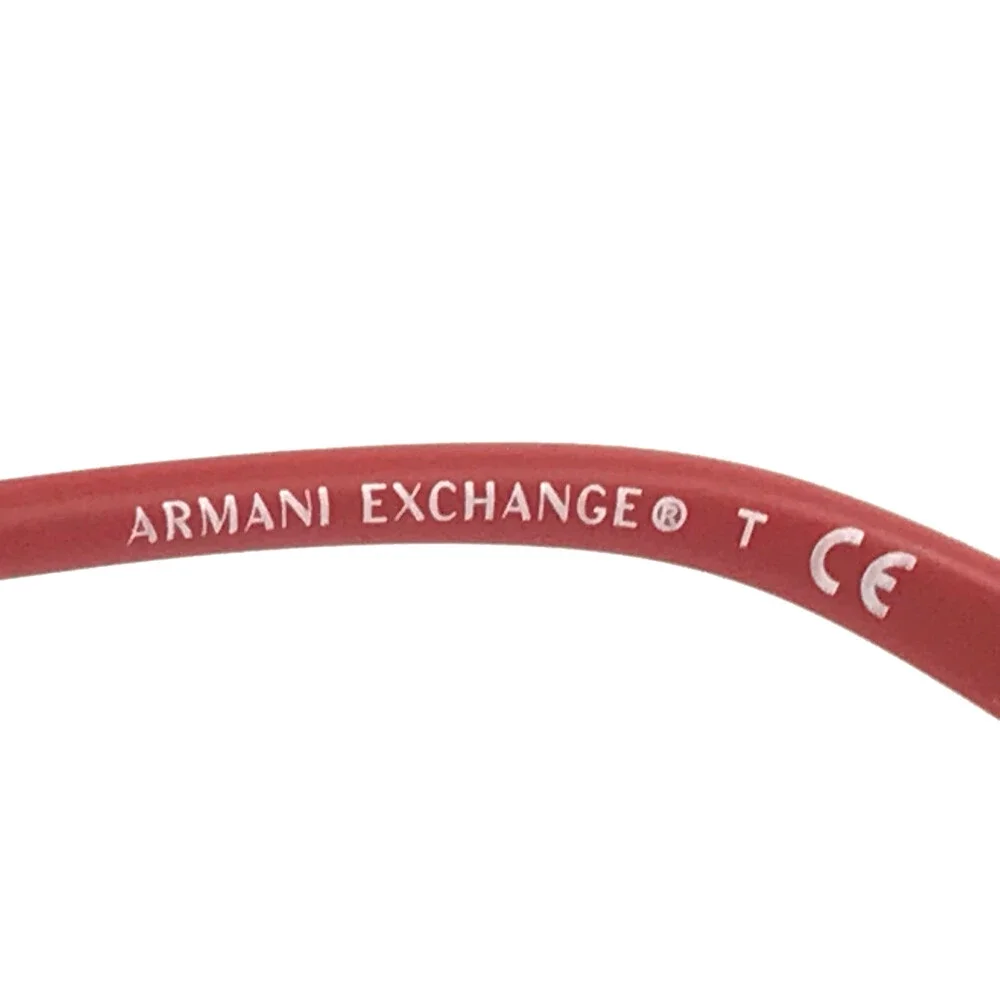 Armani Exchange Eyeglasses Frames AX1022 6063 Black Rectangle Full Rim 55-17-140